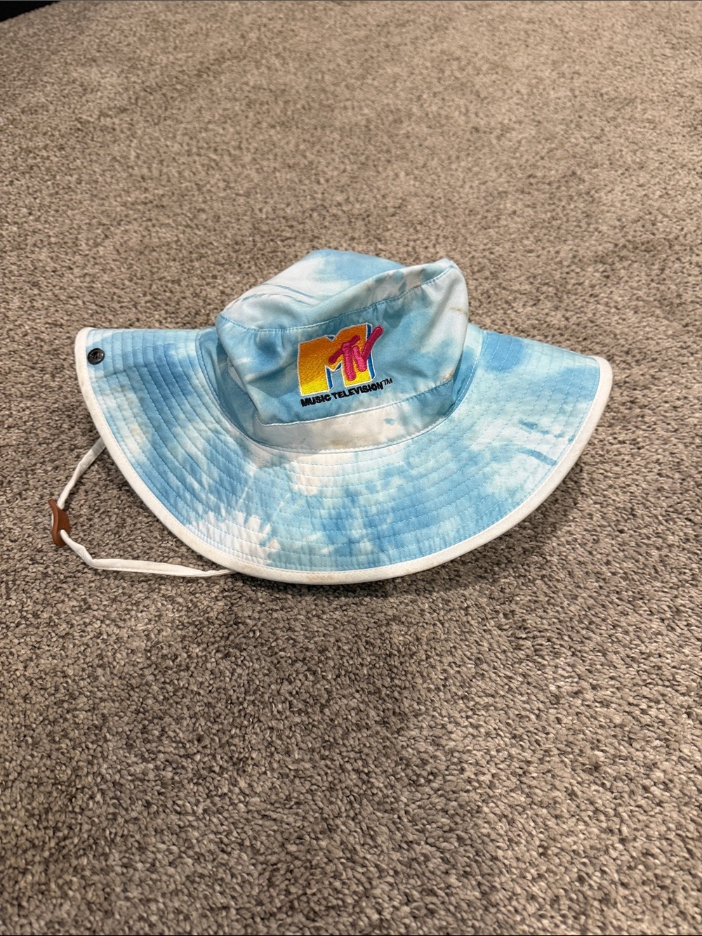 MTV Blue Tie-Dye Sun Hat